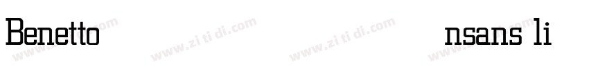 Benettonsans light字体转换